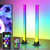 Rainbow Chasing 16.5-inch smart light bar illuminates the living room for immersive ambience.