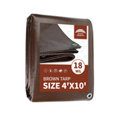 RAINDEWAY tarp 4x10 full-size cover protects large outdoor gear from rain.