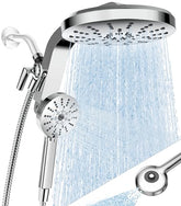 Rainvista overhead showerhead front view with wide coverage for a spa-like rinse.