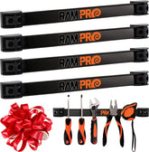RamPro 12-inch magnetic tool strip keeps essential tools within easy reach.