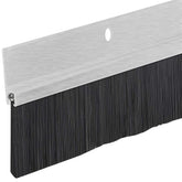 Randall Aluminum Brush Door Sweep 36-inch close-up showing effective gap sealing against drafts.