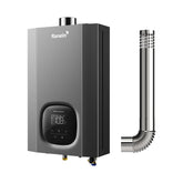Ranein indoor tankless water heater with compact design; fits closets and utility rooms.