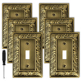 Ranweydi antique brass paisley wall plate with timeless decorative charm.