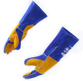 RAPICCA welding gloves blue 16in provide heat resistance for welding tasks