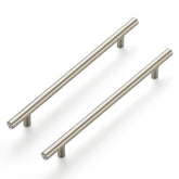 Ravinte 10-pack 10-inch cabinet handles front view in brushed nickel for modern kitchens