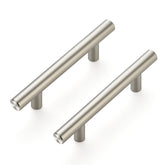 Ravinte 30-pack brushed nickel cabinet pulls, front view for seamless upgrade.