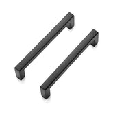 Ravinte 5-pack solid pulls with 3-3-4 inch center-to-center spacing, matte black, fingerprint-resistant