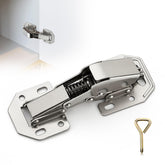 Ravinte 8-pack soft-close hinges demonstrate quiet cabinet door closing.