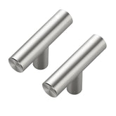 Ravinte Decor brushed-nickel 2in knob for kitchen cabinets and drawers.