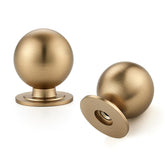 Ravinte Decor champagne bronze knob closeup with smooth spherical finish