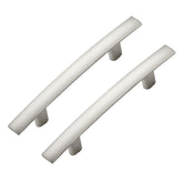 Ravinte Decor curved cabinet pulls in brushed nickel for a modern kitchen upgrade