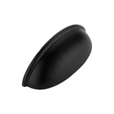 Ravinte flat black drawer pulls front view enhances kitchen cabinet aesthetics