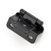 Ravinte half-overlay hinges close smoothly for quiet, precise cabinet access