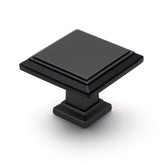 Ravinte square knob 30mm matte black adds modern style to cabinets.