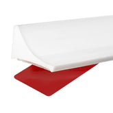 Raycity shower dam shows a 67-inch length for seamless barrier installation to prevent water seepage.