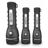 Rayovac LED Flashlight 3-Pack front view, bright and ready for emergencies