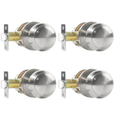 RAZCC passage knobs with flat ball satin nickel for smooth hallway use