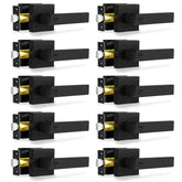 RAZCC privacy door lever 10-pack in matte black for interior privacy