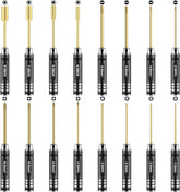 RCpow 16-piece screwdriver set front view showing compact, versatile toolkit for RC hobbyists.
