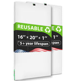 REAIR 16x20x1 air filter pro kit front view, reusable and sustainable