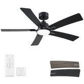 Realmate 52-inch ceiling fan with remote for convenient operation in a living room