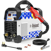 Reboot RBC6000D dual-voltage plasma cutter in action for efficient car repairs.