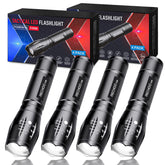 RECHOO S1500 tactical flashlight pack of four with compact design for everyday carry.
