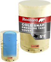 Redford Supply Co. Cold Snap round cover shields a 28-inch tank from sun and heat.
