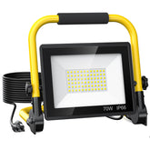REFDAQ 10000 Lumen LED Work Light front view showing compact portability and brightness