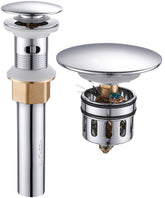 REGALMIX RWF083H vessel sink drain in polished chrome for a clean, leak-free bathroom look