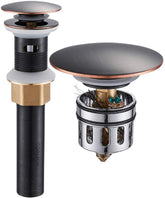 REGALMIX vessel sink drain with built-in strainer for easy maintenance