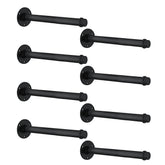 REHOYEE industrial pipe shelf bracket supports 10-inch boards for sturdy DIY shelving.