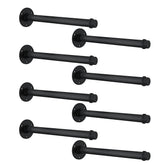 REHOYEE metal pipe bracket assembly provides sturdy support for 12-inch boards.