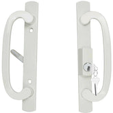 ReigaHood keyed sliding handle front view for legacy doors, sleek retrofit look
