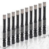 REKCKRUL diamond drill bits set image shows ten pieces for precise one-fourth-inch holes.