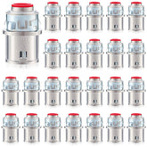 Relaxweex 25-pack metal clad cable connectors bulk display for uninterrupted projects