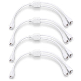 Relaxweex t5 t8 splitter cable 3pin for easy two-tube connections in ceilings.