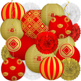 Renbuzhu 8-inch lanterns for festive illumination and quick decorating.