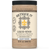Retique It Light Wood coating application shows a versatile wood-like finish.