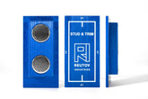 Reutov Industries solid aluminum frame helps locate nails with strong magnets.