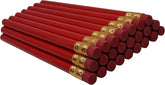 RevMark jumbo round pencil on a workbench for precise wood marking.