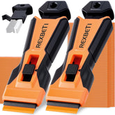 REXBETI Razor Blade Scraper Tool front view showing sturdy construction for heavy-duty use
