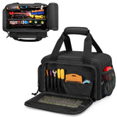 Rexmica 12-Inch Tool Bag with anti-friction bottom keeps tools stable on any surface