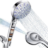 RexSoul high-pressure detachable shower head held in hand for a versatile shower.
