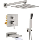 RF SUNUAN shower system with 10-inch rain head for full-body coverage