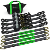 Rhino USA tie-down kit 4-pack securing trailer loads with durable straps