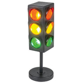 Rhode Island Novelty Eltrali 8-inch traffic light lamp front view for playful room decor