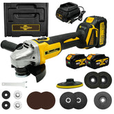 RhovixStar brushless angle grinder for reliable metal cutting and grinding