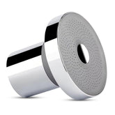RIBEX filtered shower head chrome close-up with KDF-55 filter for cleaner water