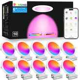 RICHSING 10-pack recessed lights in packaging ready for quick setup